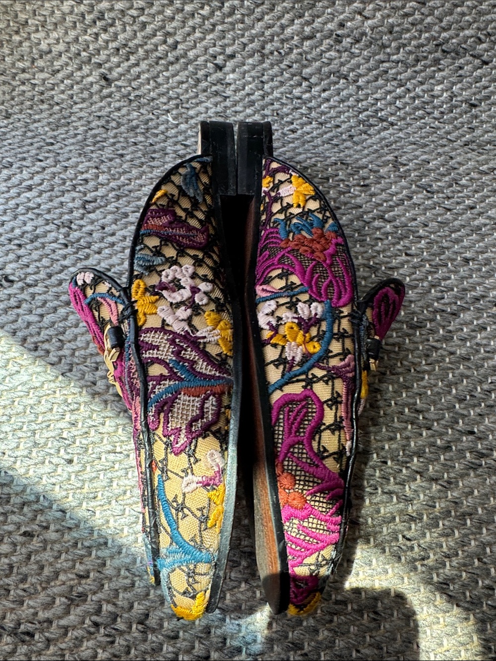Sam Edelman Linnie Embroidered Floral and Lace Slip-On Mules EUC Sz 9 Multicolor - Picture 10 of 16